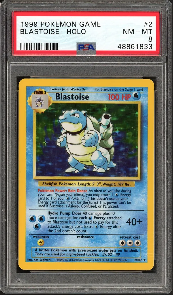 PSA 8 Blastoise Holo
