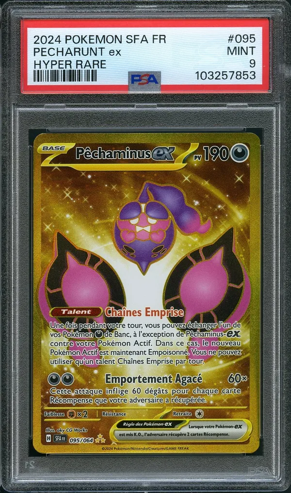PSA 9 Pêchaminus Ex Gold
