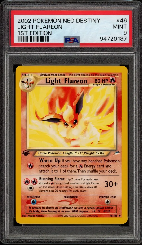 PSA 9 Light Flareon