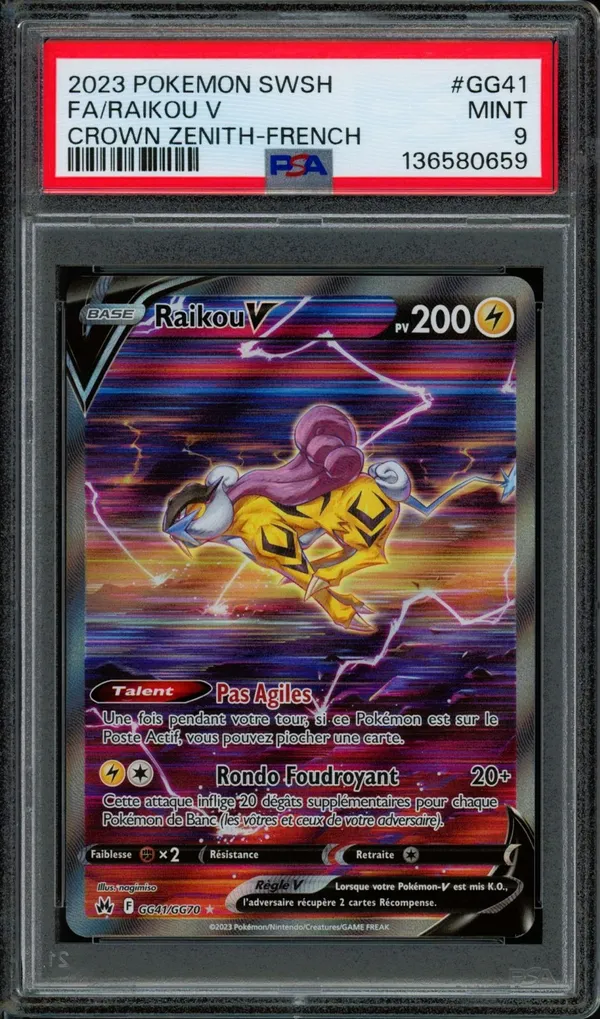 PSA 9 Raikou V