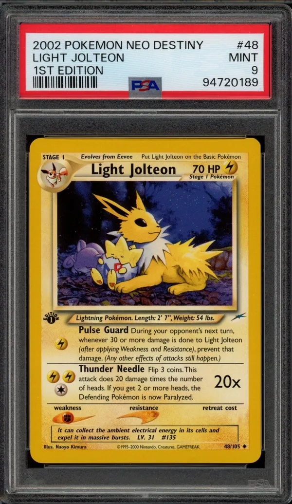 PSA 9 Light Jolteon
