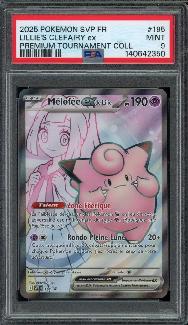 PSA 9 Mélofée Ex de Lilie