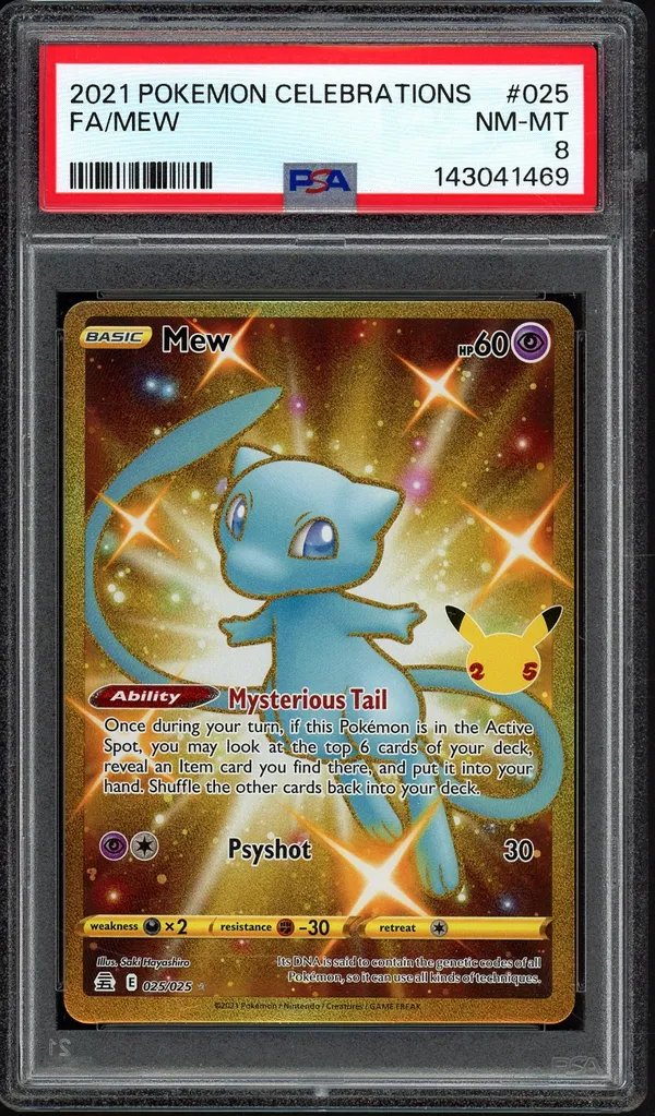 PSA 8 Mew Gold