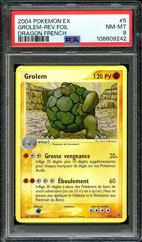 PSA 8 Grolem Reverse