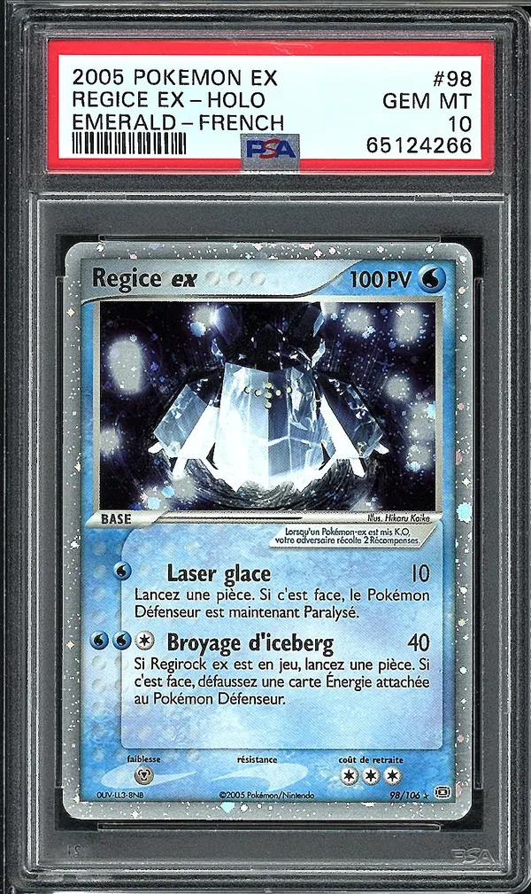 PSA 10 Regice Ex