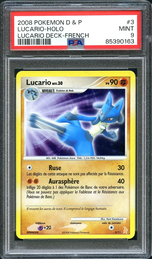 PSA 9 Lucario Holo