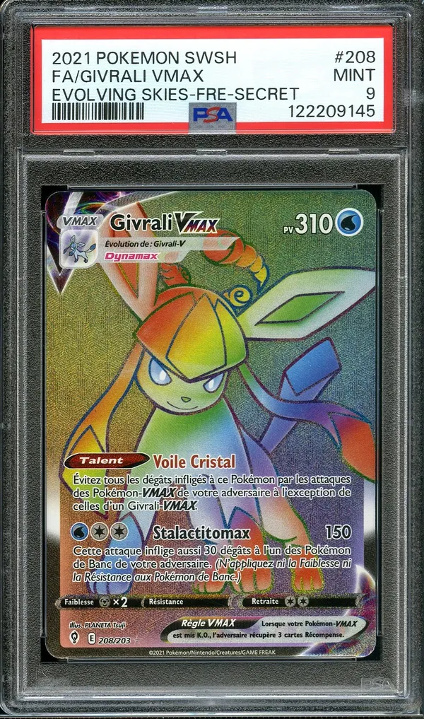 PSA 9 Givrali VMax Rainbow