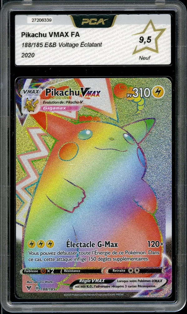 PCA 9.5 Pikachu VMax Rainbow