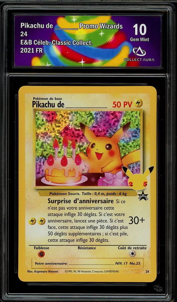 CA 10 Pikachu de _____ Holo