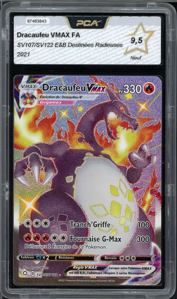 PCA 9.5 Dracaufeu VMax Shiny