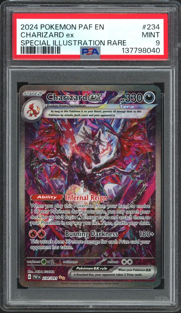 PSA 9 Charizard Ex