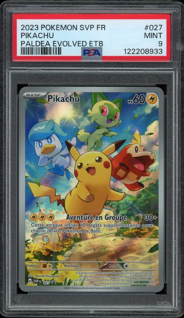 PSA 9 Pikachu