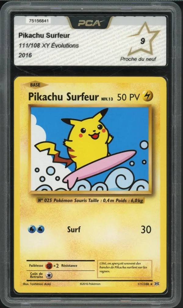 PCA 9 Pikachu Surfeur