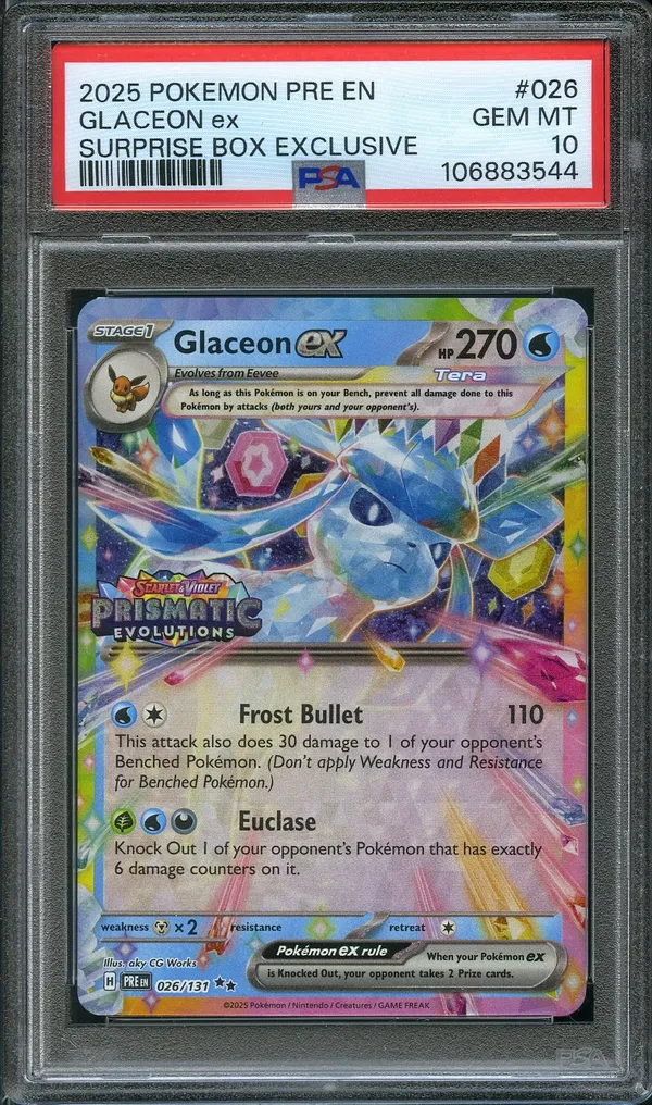 PSA 10 Glaceon Ex