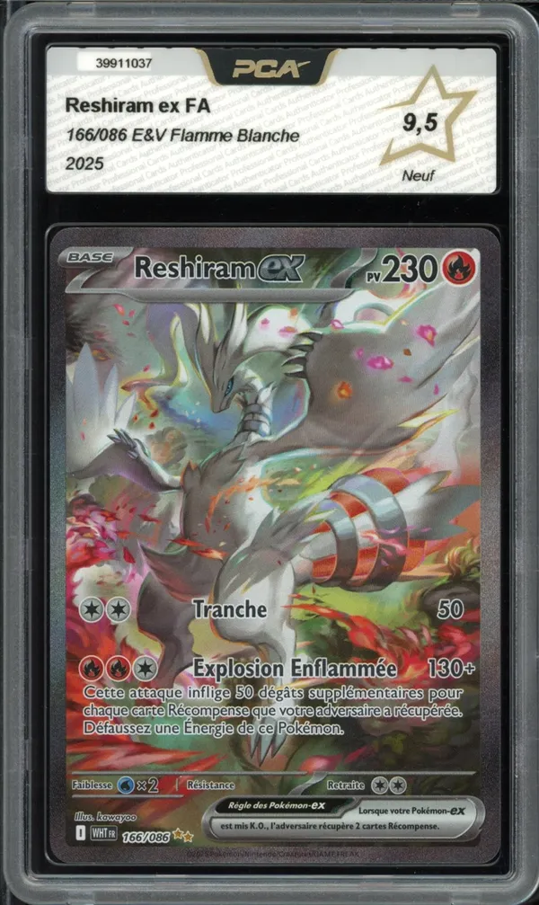 PCA 9.5 Reshiram Ex