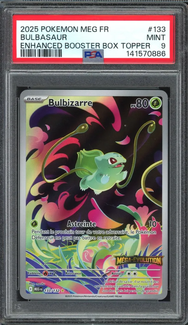 PSA 9 Bulbizarre Stamped