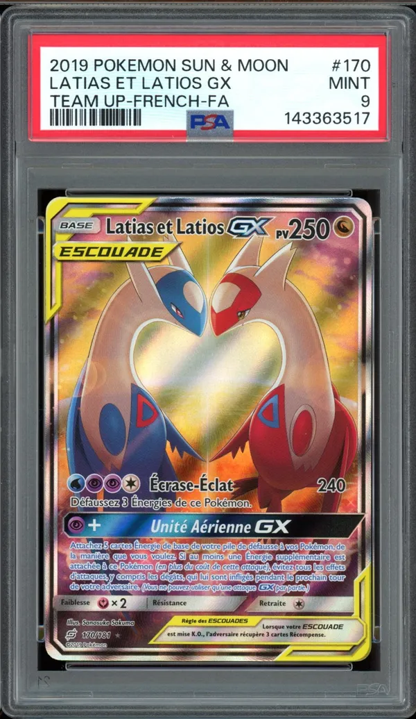 PSA 9 Latias et Latios Gx