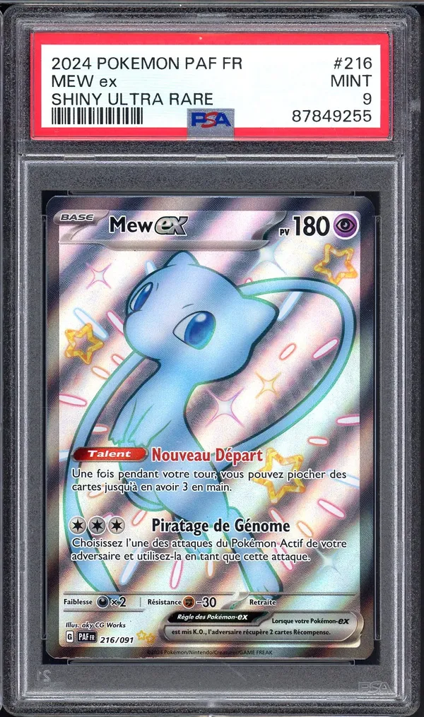 PSA 9 Mew Ex Shiny