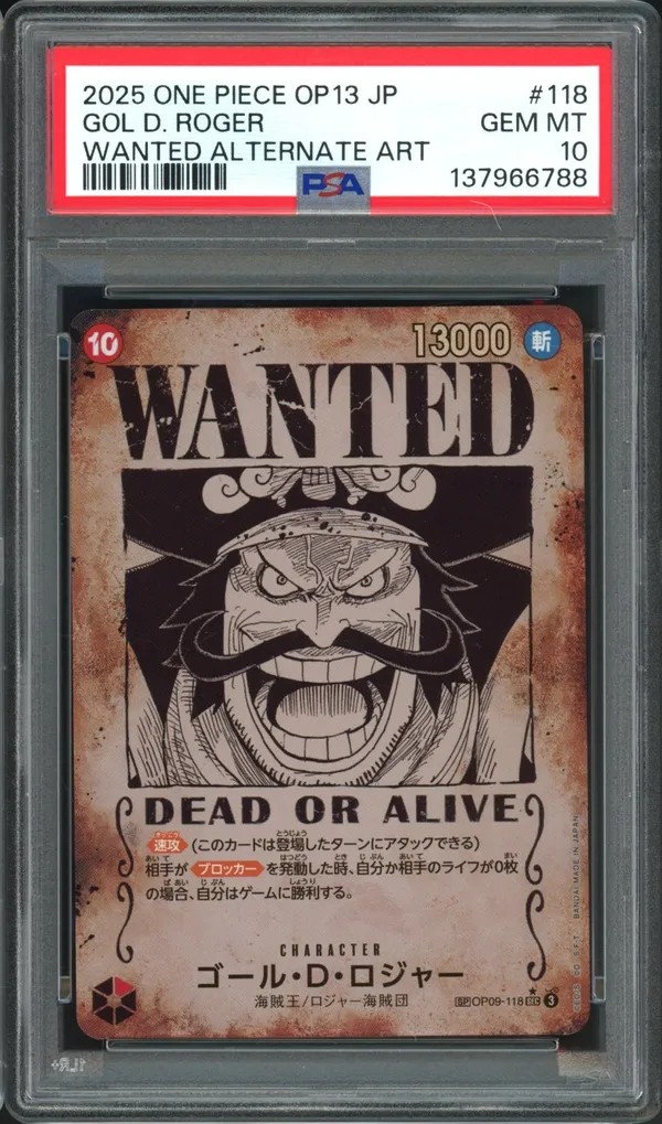 PSA 10 Gol D. Roger Wanted