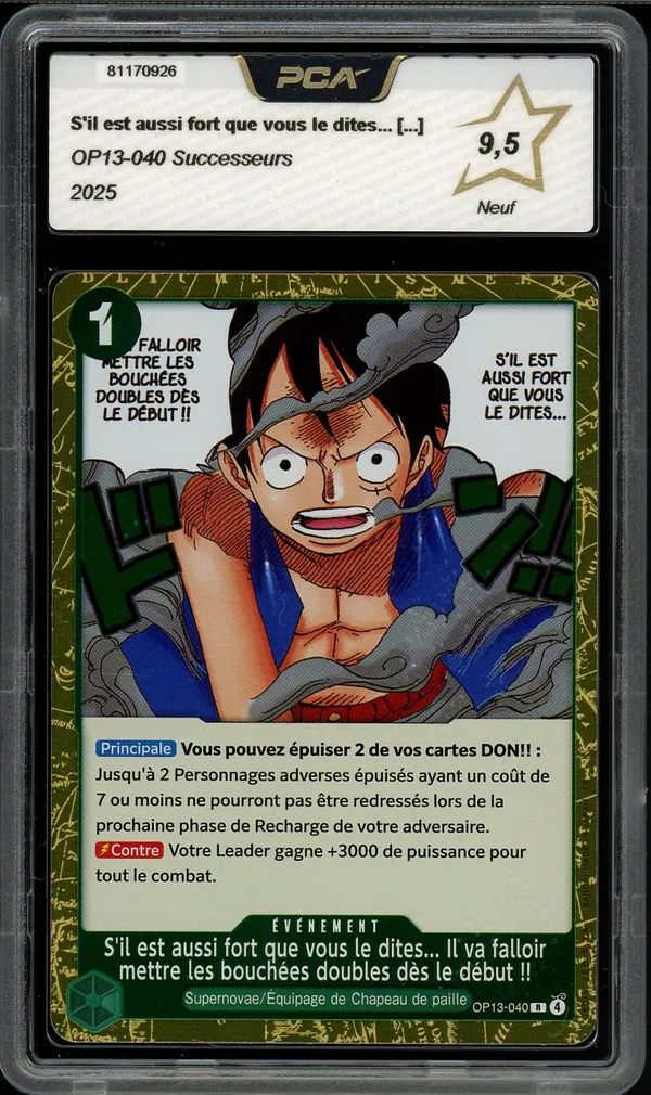 PCA 9.5 S'il est aussi fort que vous le dites...