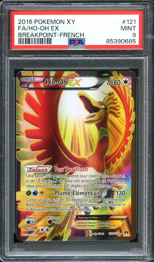 PSA 9 Ho-Oh Ex