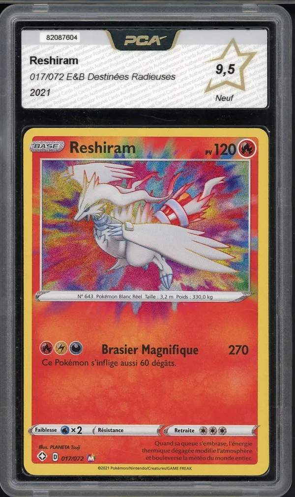PCA 9.5 Reshiram Holo
