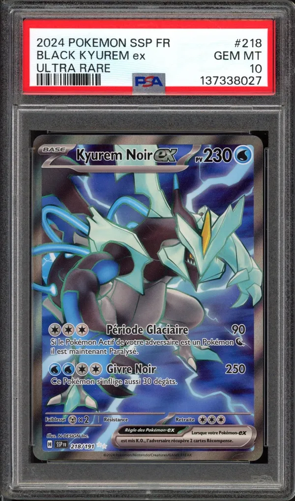 PSA 10 Kyurem Noir Ex