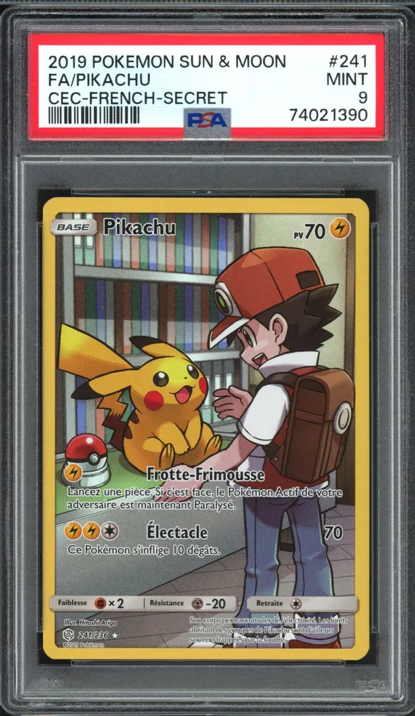 PSA 9 Pikachu