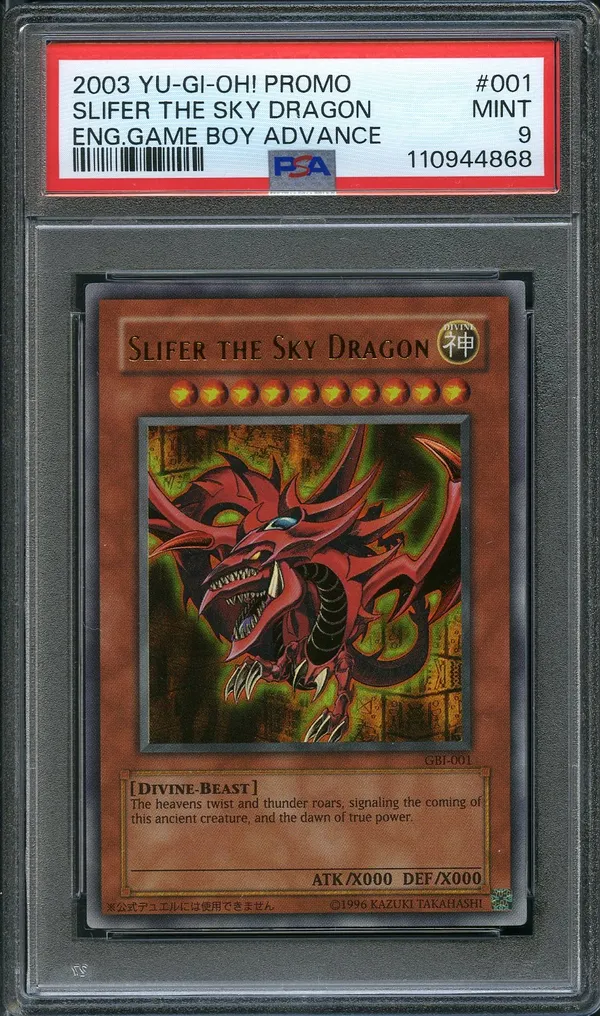 PSA 9 Slifer The Sky Dragon