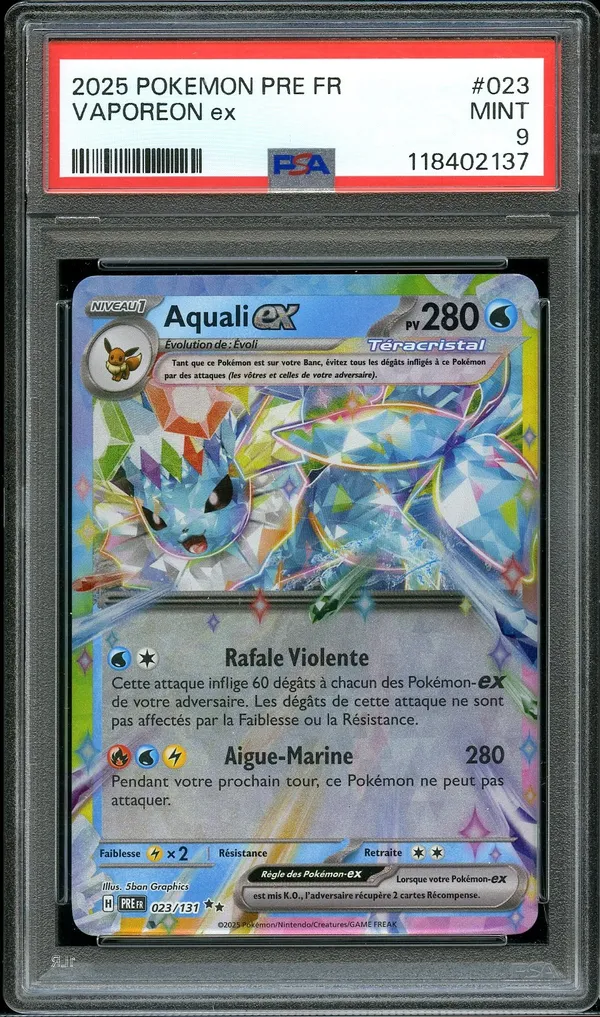 PSA 9 Aquali Ex