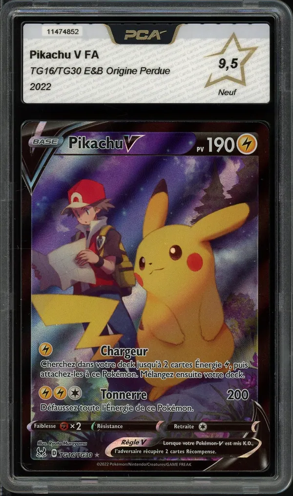 PSA 9 Pikachu - #57/108 - Ex Gardiens du Pouvoir - Bloc Ex - Unlimited