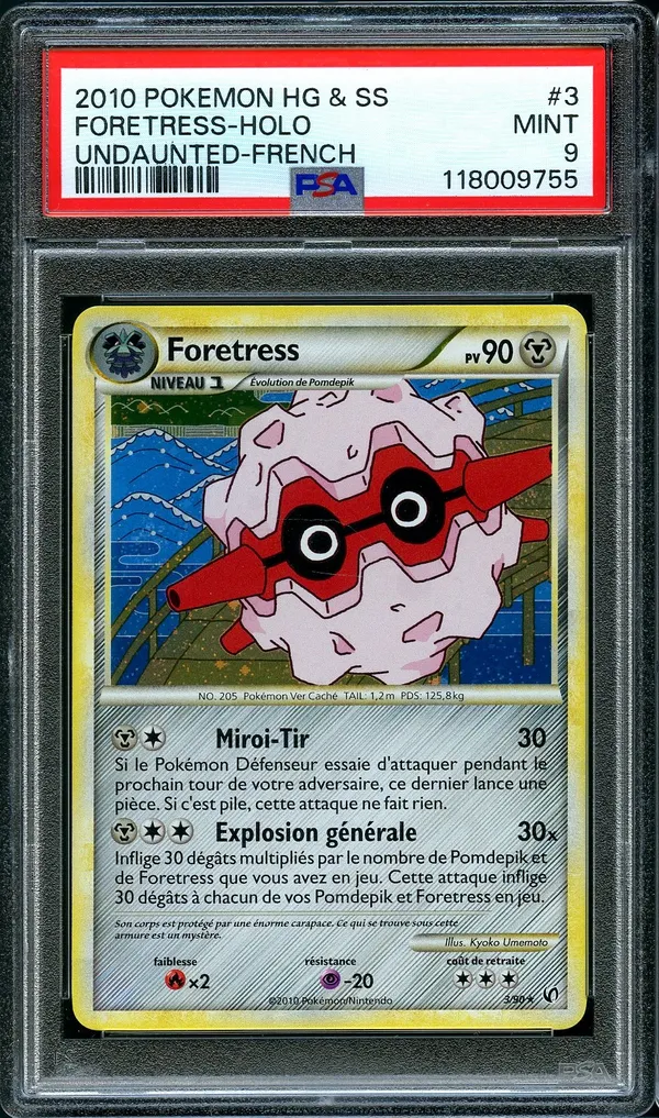 PSA 9 Foretress Holo