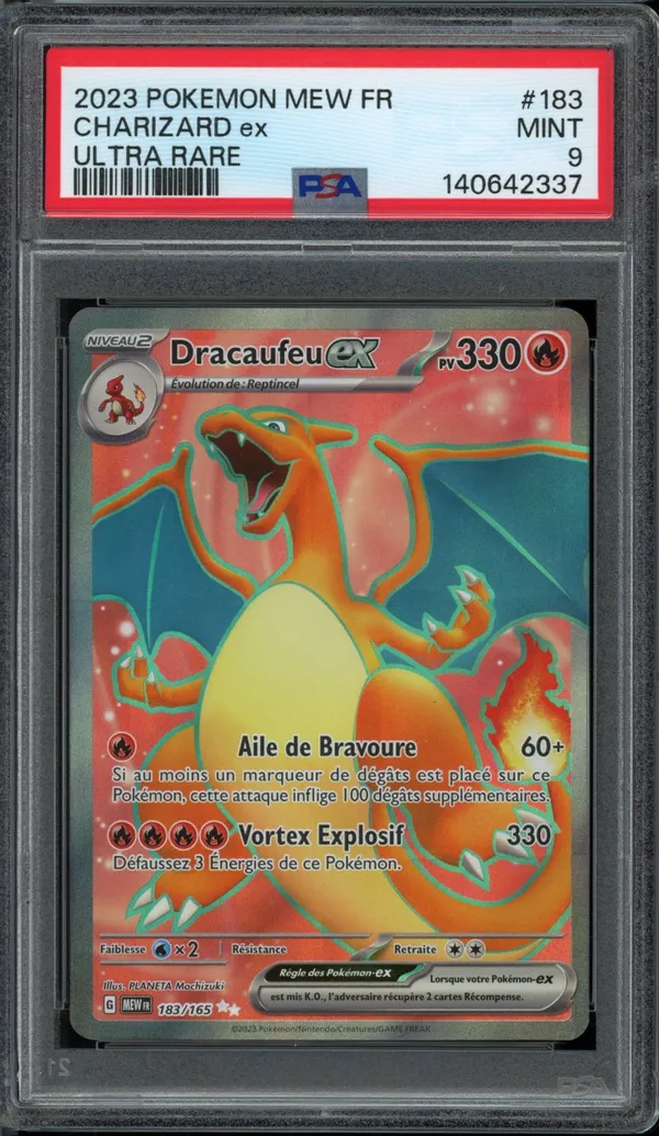 PSA 9 Dracaufeu Ex