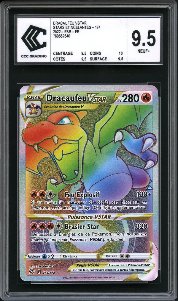 CCC 9.5 Dracaufeu VStar Rainbow