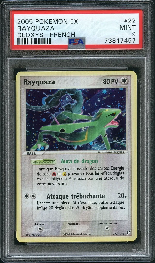 PSA 9 Rayquaza Holo