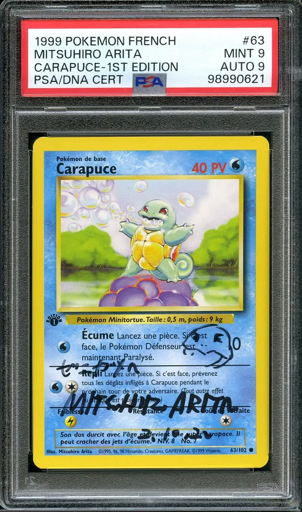 PSA 9 Carapuce
