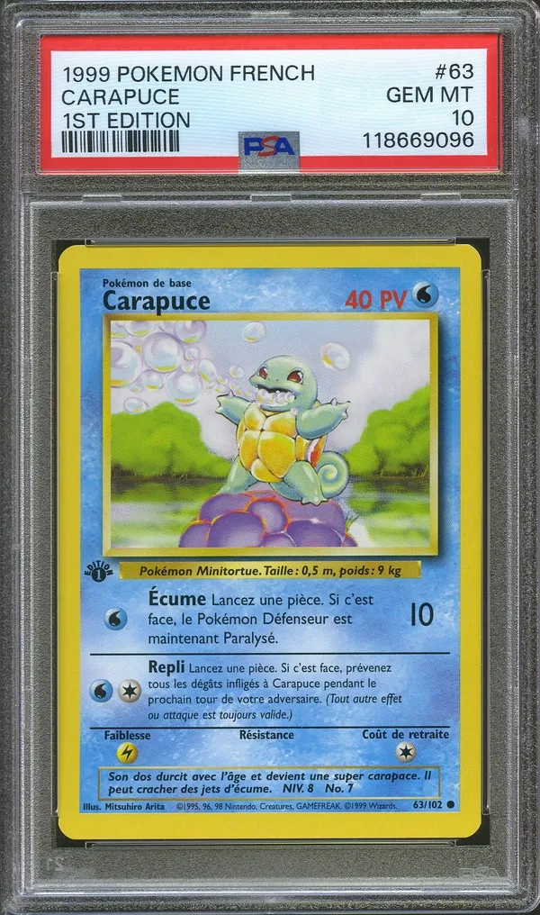 PSA 10 Carapuce