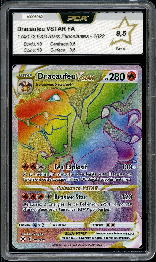 PCA 9.5 Dracaufeu VStar Rainbow