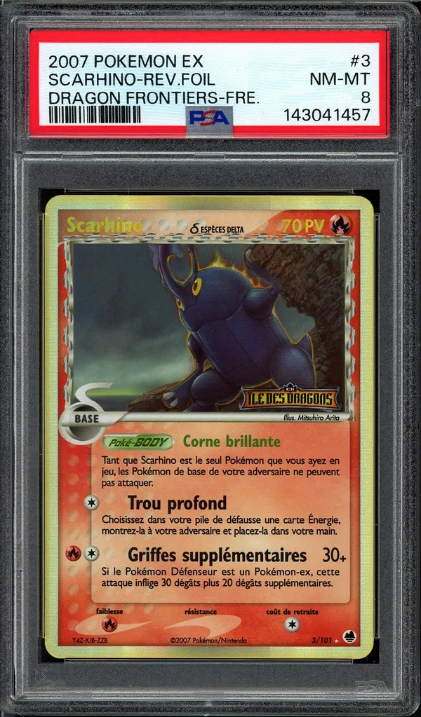 PSA 8 Scarhino Holo Reverse