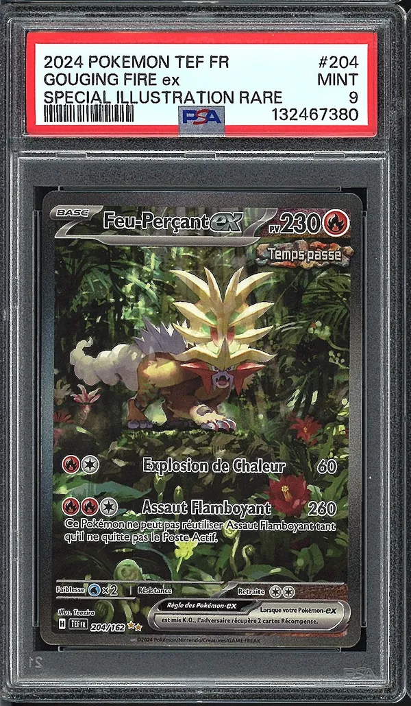 PSA 9 Feu-Perçant Ex