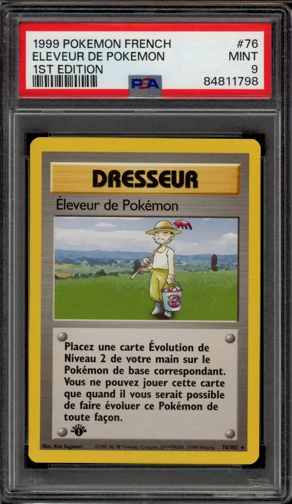 PSA 9 Eleveur de Pokémon
