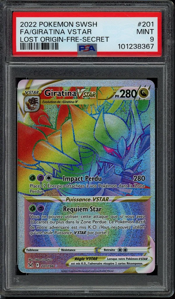 PSA 9 Giratina VStar Rainbow