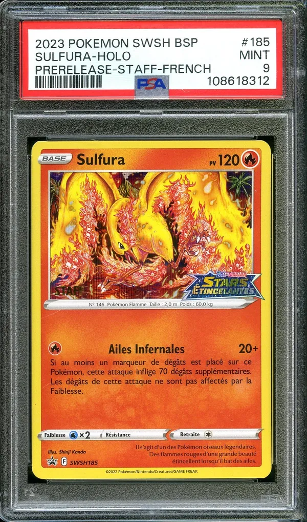 PSA 9 Sulfura Prerelease Staff
