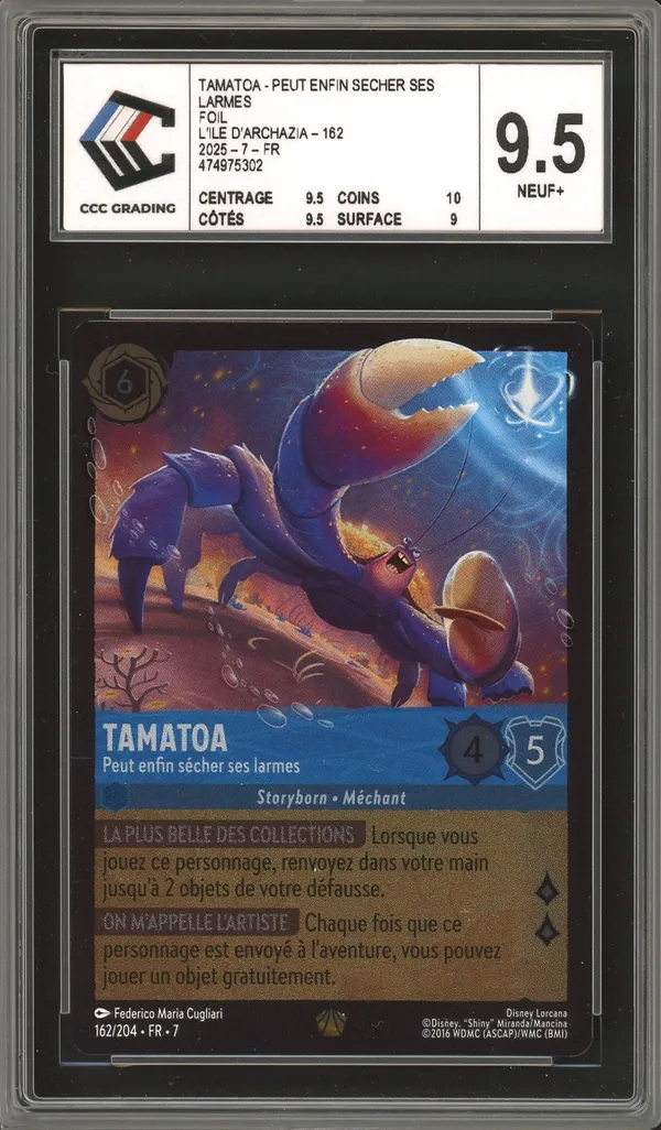 CCC 9.5 Tamatoa Légendaire Foil