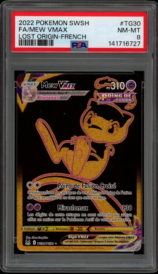 PSA 8 Mew VMax Gold