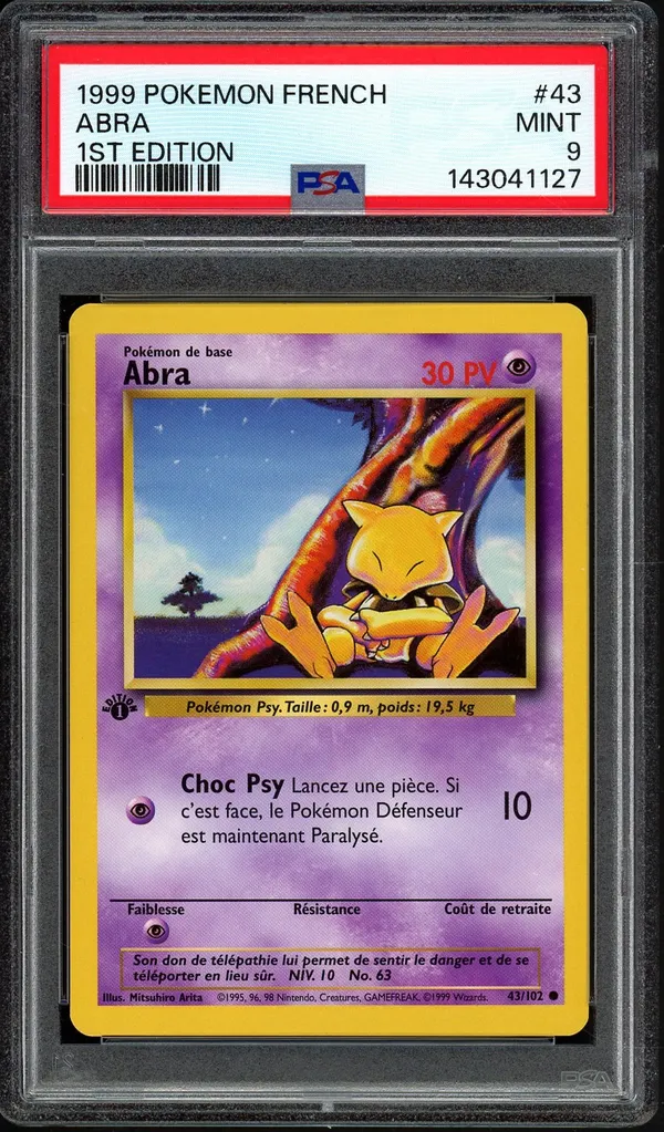 PSA 9 Abra