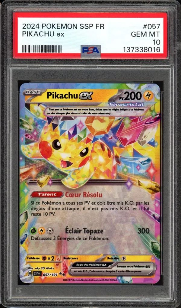 PSA 10 Pikachu Ex