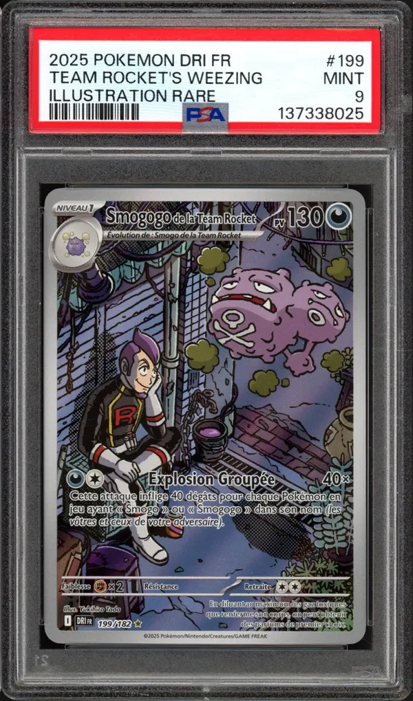 PSA 9 Smogogo de la Team Rocket