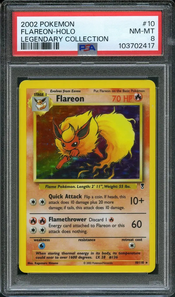 PSA 8 Flareon Holo