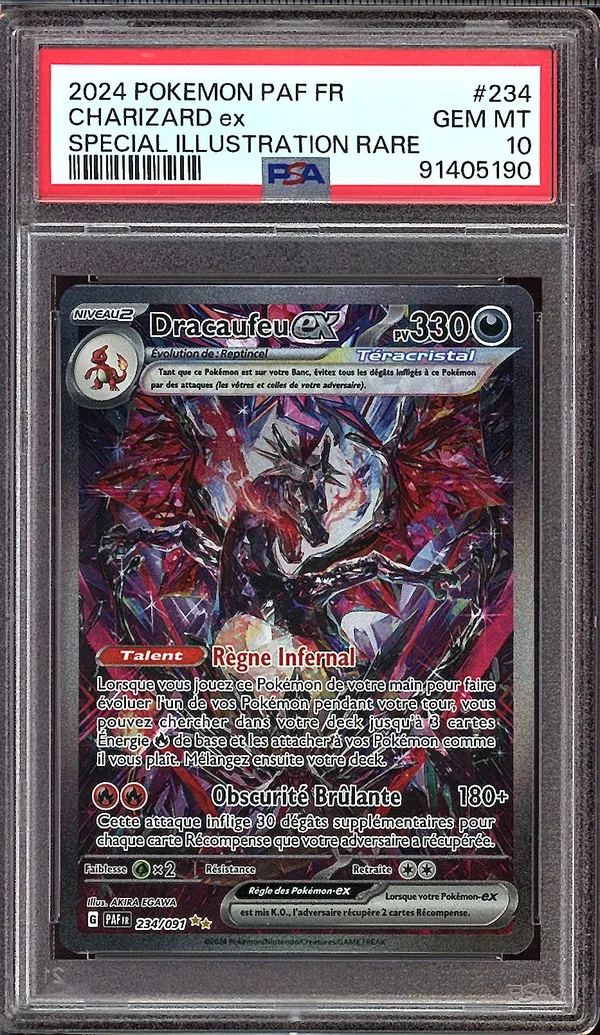 PSA 10 Dracaufeu Ex